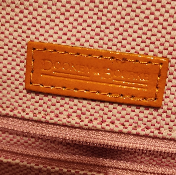 Dooney and Bourke Mustard Yellow Large Patent Leather Cindy Tote - Picture 11 of 16